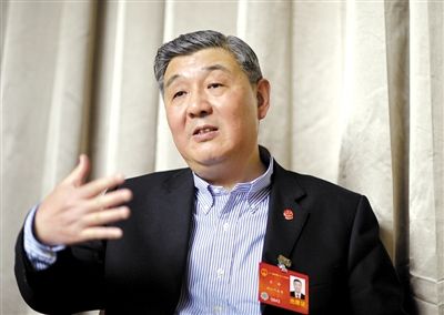 今年全國兩會期間，全國人大代表、浙江高院院長齊奇接受記者采訪。新京報記者 陳杰 攝