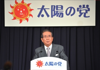 13日，日本東京，石原慎太郎召開新聞發(fā)布會，正式宣布新黨成立。圖/東方IC