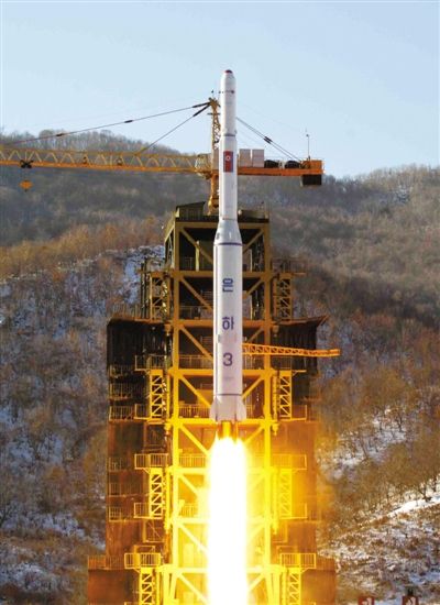 去年12月12日，朝鮮發(fā)射衛(wèi)星。