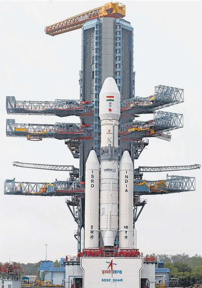 印度最新研制的地球同步衛(wèi)星發(fā)射火箭“馬克III型”(Mark III)。