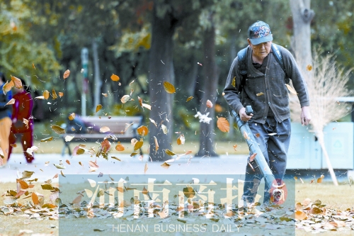 秋風(fēng)吹過(guò)，落葉滿地