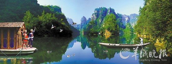 　　寶峰湖集山水于一體,融民俗風情于一身。