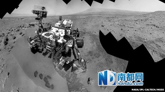 “好奇”號探測器在火星上發(fā)現(xiàn)水。