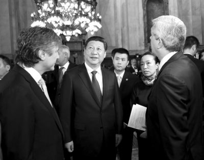 　會(huì)見阿根廷議長(zhǎng)。