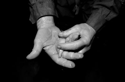 圖為科考人員發(fā)現(xiàn)的洞穴動(dòng)物（3月2日攝）。