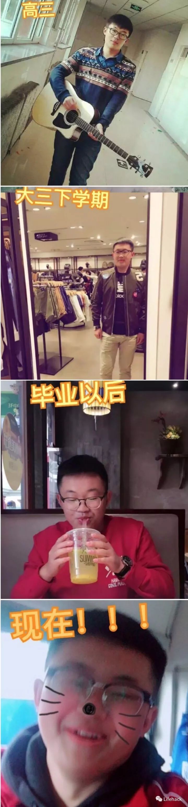 長(zhǎng)胖20斤，臉型怎么變？這些例子看完扎心了！