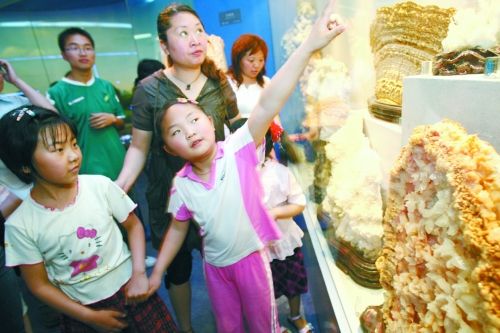 哇，地質(zhì)博物館里好多沒(méi)見(jiàn)過(guò)的啊！