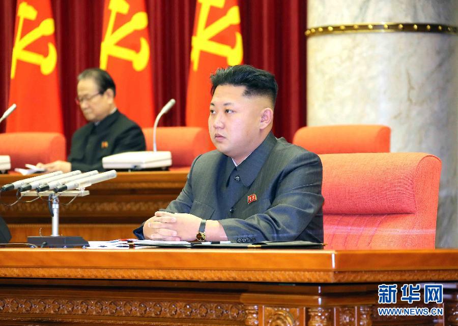 12月8日，在朝鮮平壤，朝鮮勞動黨第一書記金正恩出席并指導(dǎo)朝鮮勞動黨中央政治局?jǐn)U大會議。