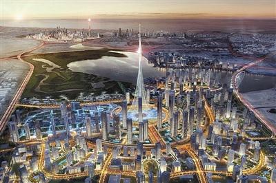 迪拜計(jì)劃修建的觀光塔示意圖。