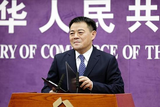 商務部發(fā)言人孫繼文。資料圖