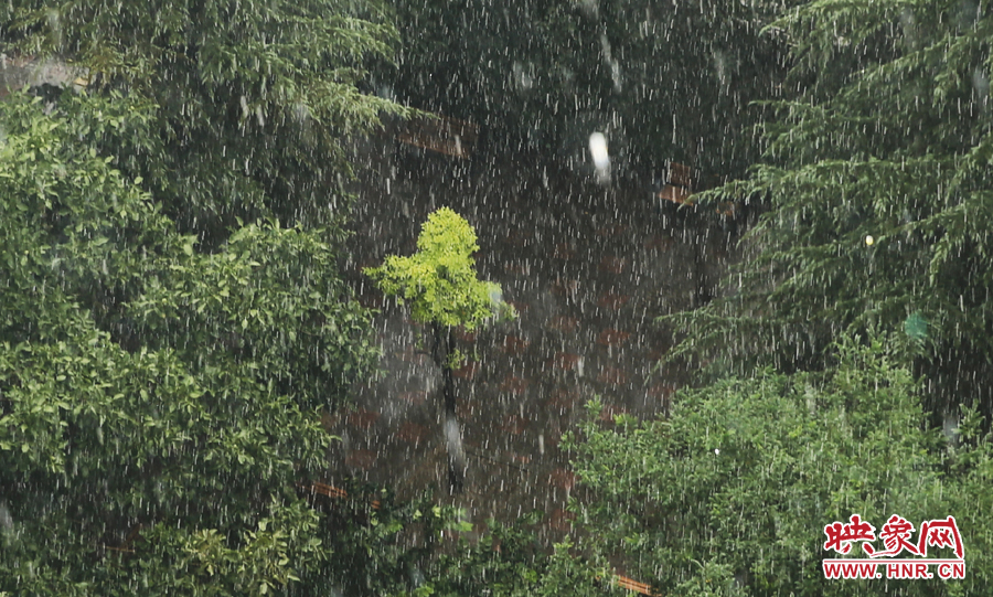 17時32分,鄭州強降雨,紫荊山附近的市民真切地感受到了什么叫大雨傾盆。
