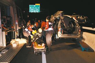 嘉義縣八十二號(hào)快速道路發(fā)生死亡車禍，造成二死一重傷慘劇。