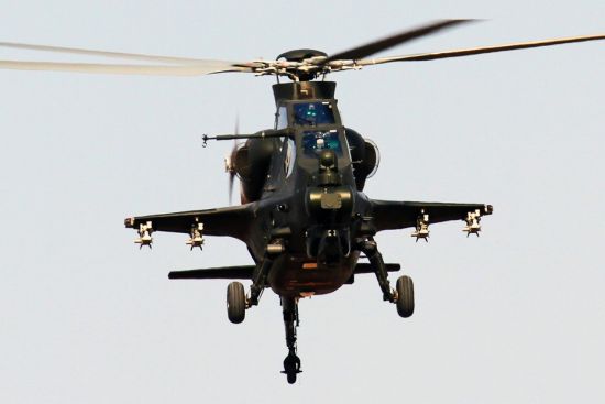 資料圖：解放軍武直-10攻擊直升機(jī)。
